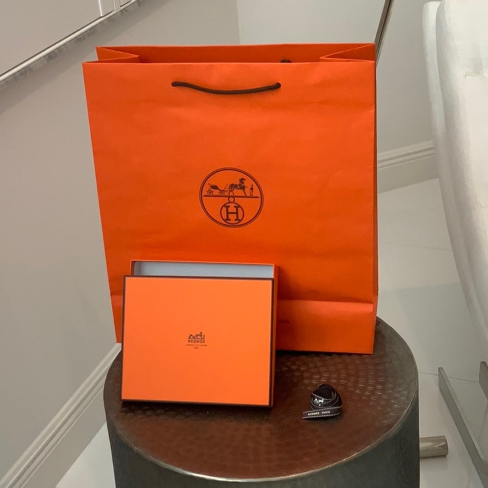 Hermes box and shopping bag